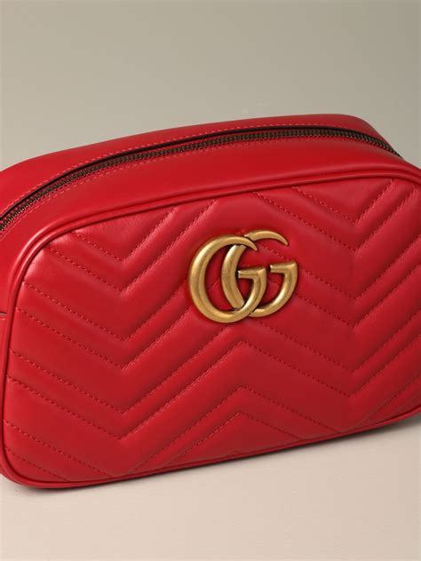 gucci marmont crossbody red|Gucci Marmont camera bag small.